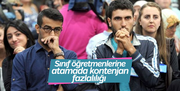 Atamalarda en fazla kontenjan sınıf öğretmenliğine