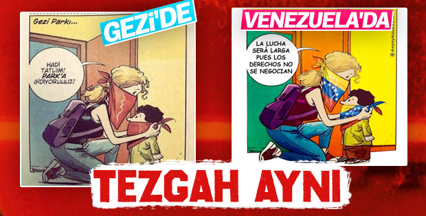 Gezi'de oynanan oyun Venezuela'da sahnede