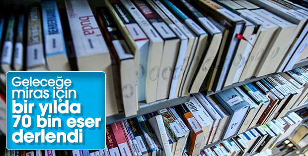 2018'de derlenen eser sayısı 70 bini geçti