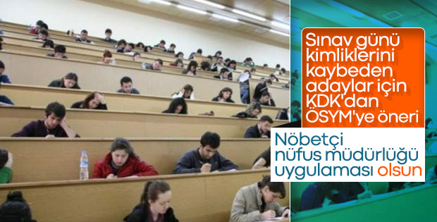 KDK'dan sınavlar için nöbetçi nüfus müdürlüğü kararı