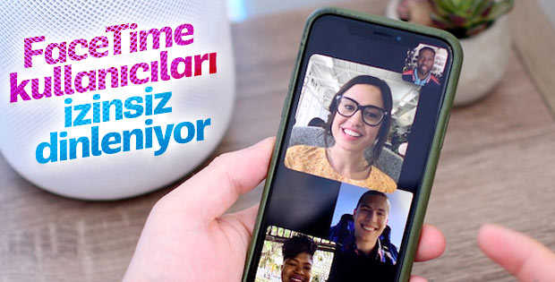 FaceTime'da meydana gelen hata, izinsiz dinlenmenize neden olabilir