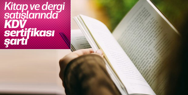 Yayıncılık sertifikası alan KDV'siz satış yapabilecek