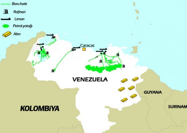 Venezuela Nin Petrol Ve Altin Yataklari