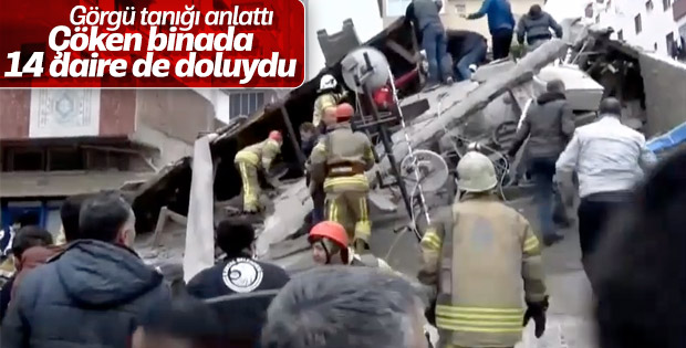 Kartal'da çöken binadaki tüm daireler doluydu
