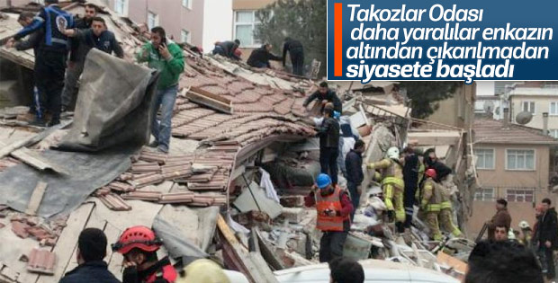 TMMOB'den Kartal'da çöken bina değerlendirmesi