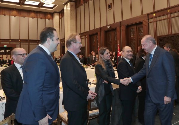 Cumhurbaşkanı Erdoğan ABD'li iş insanlarıyla bir araya geldi