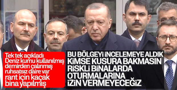 Erdoğan: Kartal'da meydana gelen olay afet değil