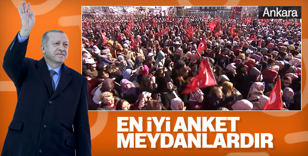 Ankara'da Recep Tayyip Erdoğan coşkusu