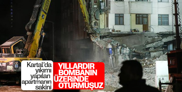 Boşaltılan binanın sakini: Bombanın üzerinde oturmuşuz