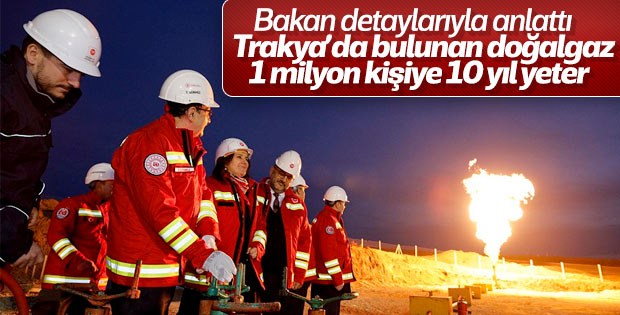 Keşfedilen gaz sahaları hakkında bakandan açıklama