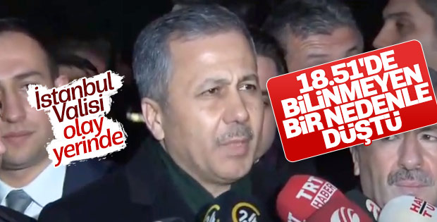 İstanbul Valisi helikopter kazasını inceledi