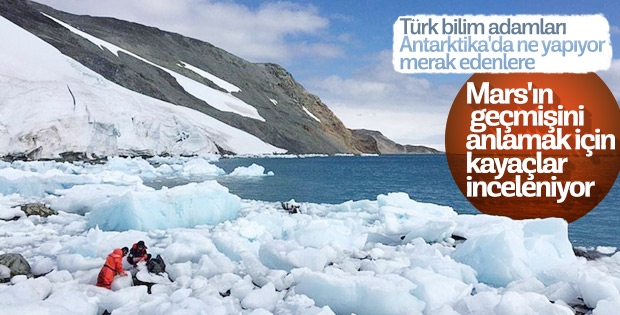 Antarktika kayaçları Mars araştırmalarına ışık tutacak