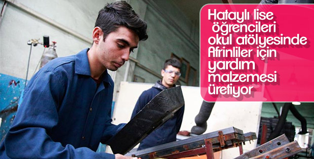 Afrin'in yaralarını Hataylı öğrenciler sarıyor