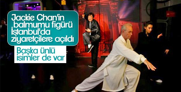 Aktör Jackie Chan'in balmumu figürü sergilenmeye açıldı