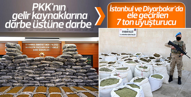 Lice'de 6 sığınak ile toprağa gömülü 5 ton esrar bulundu