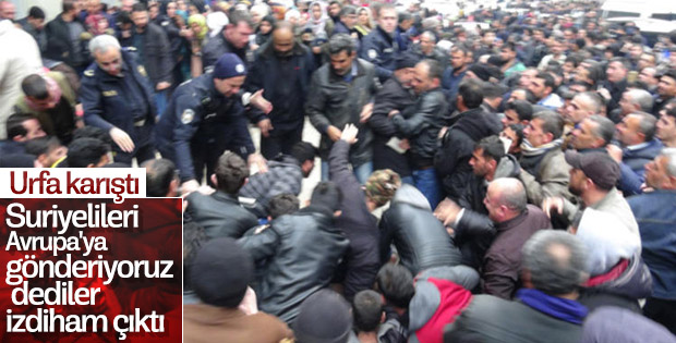 Şanlıurfa'da şaşırtan izdiham