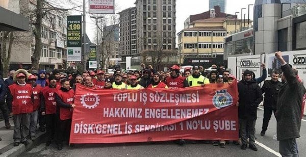 Beşiktaş Belediyesi çalışanları greve gitti