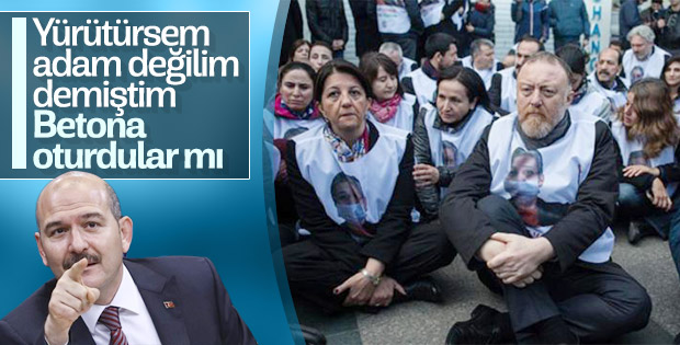 Bakan Soylu HDP'lilerin provokasyonuna geçit vermiyor