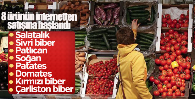 8 sebzenin internet satışına başlandı