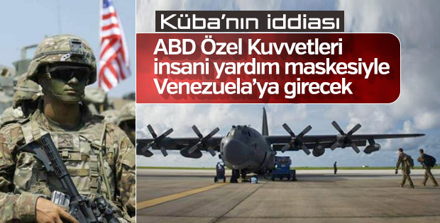 Küba: ABD özel kuvvetleri Venezuela için Karayipler'de