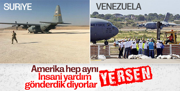 ABD uçakları Venezuela sınırında