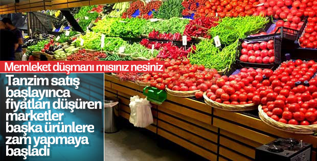 Marketlerin tanzim satış oyunu