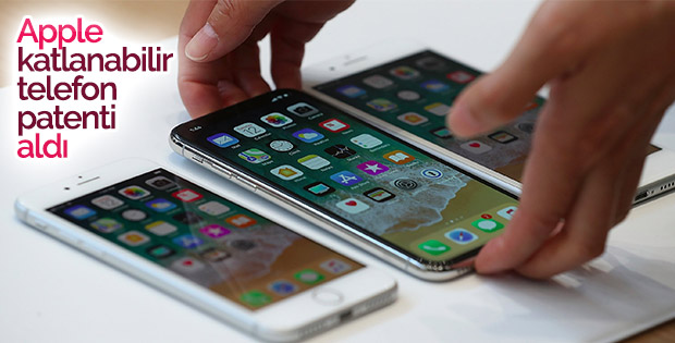 Apple, katlanabilir telefon patenti aldı