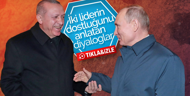 Cumhurbaşkanı Erdoğan ile Putin'in samimi anları