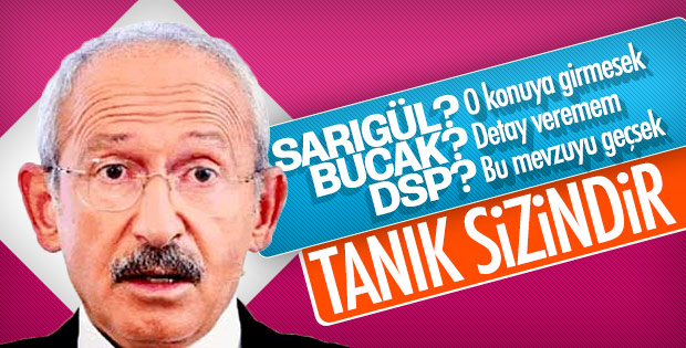 Kemal Kılıçdaroğlu sorulara cevap vermekten kaçındı