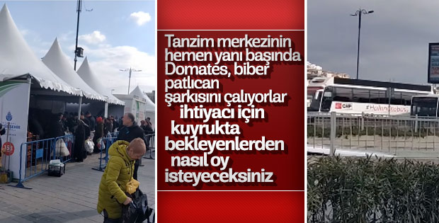 CHP tanzim sırası bekleyenlerle dalga geçti