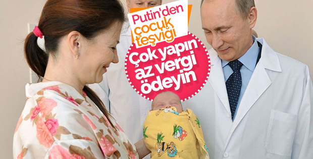 Putin'den aile teşviği