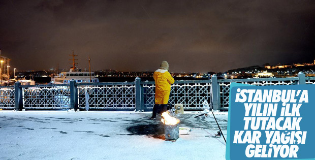 İstanbul'a kar geliyor