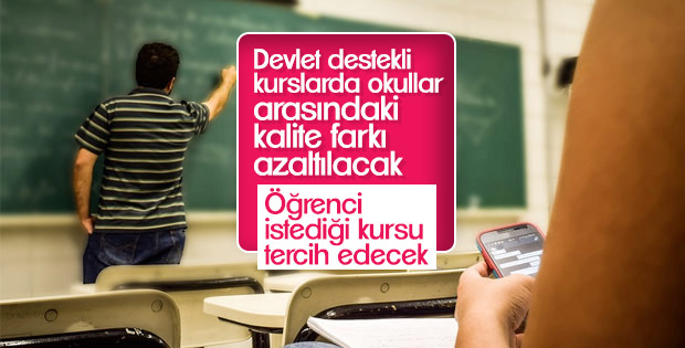 Kurslarla okullar arasındaki eşitsizlik giderilecek