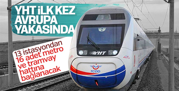 YHT, Avrupa Yakası'na test sürüşü gerçekleştirdi