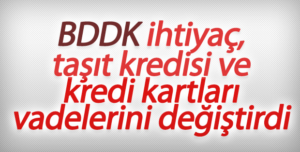BDDK'dan kredi taksitlerine yeni model