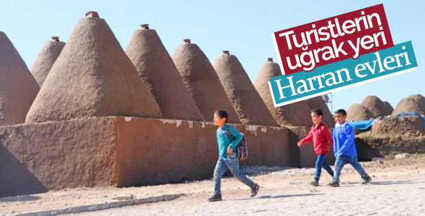 Harran evleri ziyaretçilerini hayran bıraktırıyor
