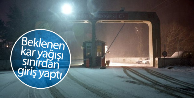 Beklenen kar yağışı başladı