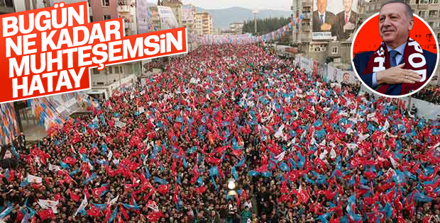 Cumhurbaşkanı Erdoğan Hatay'da mitinge katıldı