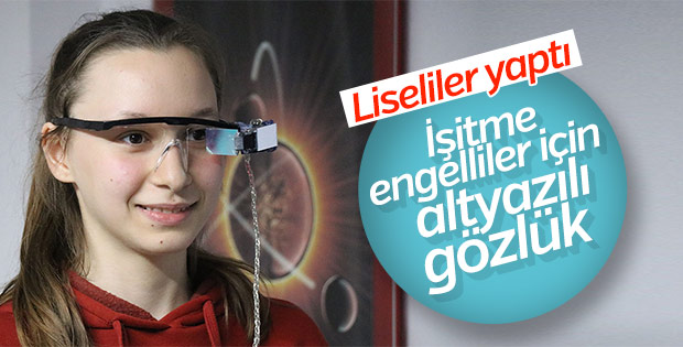 Lise öğrencilerinden işitme engelliler için gözlük