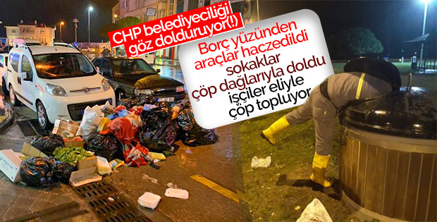Yalova Belediyesi'nin çöp araçları haczedildi
