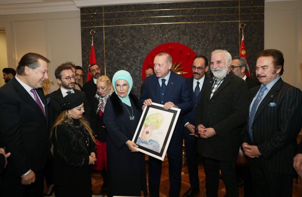 Cumhurbaşkanı Erdoğan'a doğum günü sürprizi