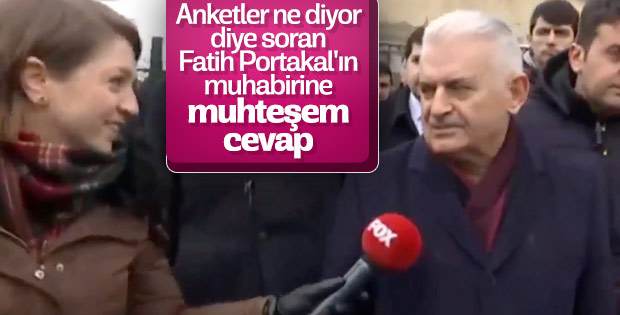 Binali Yıldırım'dan anket sorularına cevap