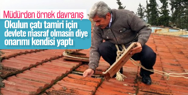Devlete fazla yük olmasın diye okulu onardılar
