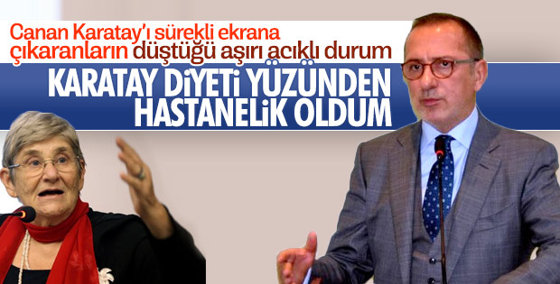 Fatih Altaylı'dan anjiyo sonrası Canan Karatay'a suçlama