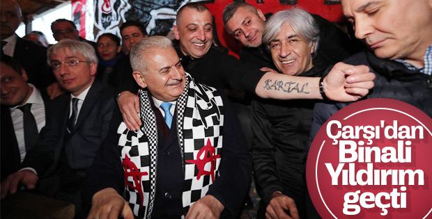 Binali Yıldırım Çarşı'yı ziyaret etti