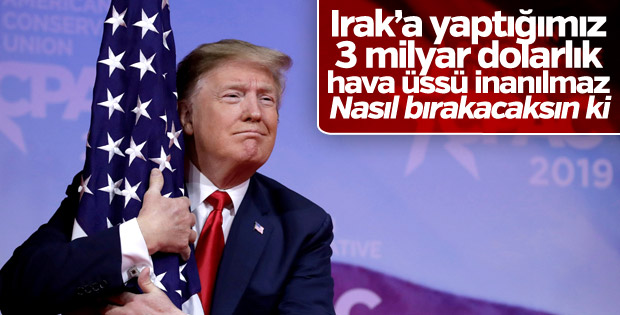 Trump: Irak'ta uçağımın ışıklarını kapamak zorunda kaldım