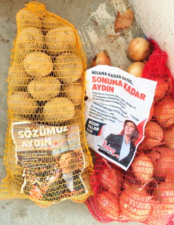 Aydın'da da patates-soğanlı seçim çalışması