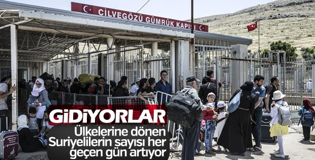 Suriyeliler evlerine dönüyor