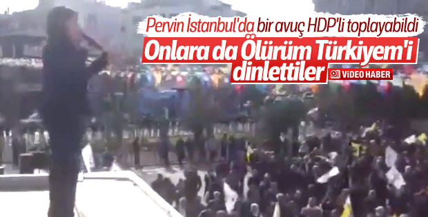 HDP mitinginde 'Ölürüm Türkiyem' sesleri
