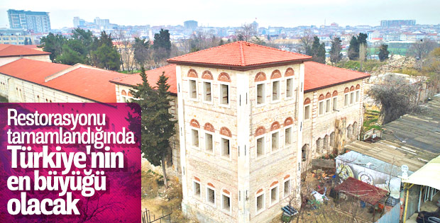 Rami Kışlası'nda restorasyon sürüyor